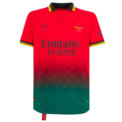 Maillot Milan AC Fourth Off-White Homme 2024 2025 Rouge