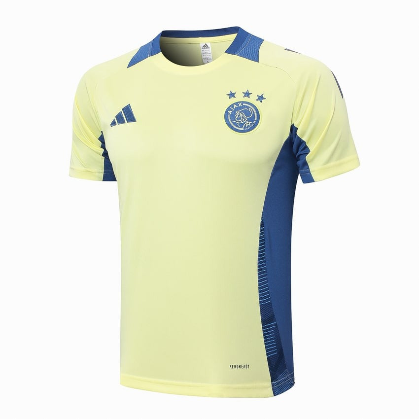 Ensemble Maillot Short Ajax Amsterdam Homme/Enfant 2024 2025 Jaune