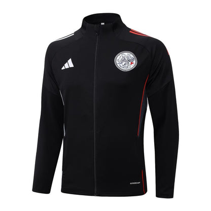 Survetement Ajax Amsterdam Veste Homme/Enfant 2025 2026 Noir Sombre