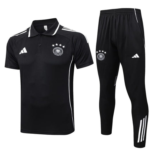 Polo Allemagne Homme 2025 2026 Noir