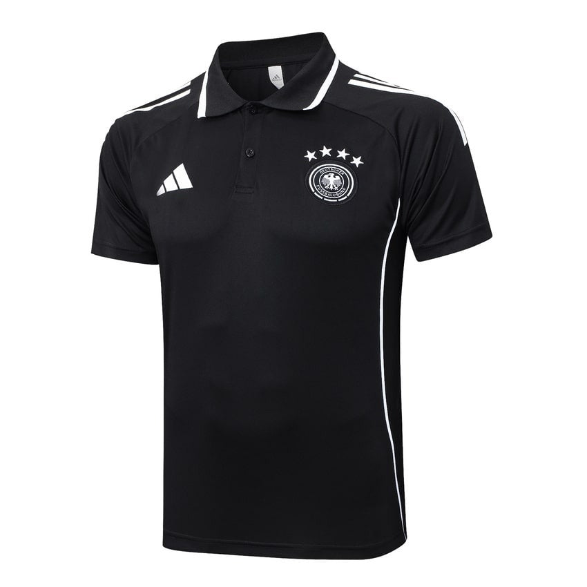 Polo Allemagne Homme 2025 2026 Noir
