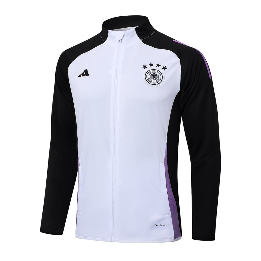 Survetement Allemagne Veste Homme/Enfant 2024 2025 Blanc