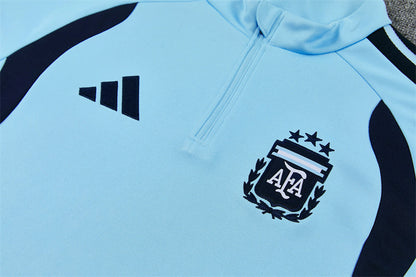 Survetement Argentine Training Homme/Enfant 2026 2027 Bleu Clair