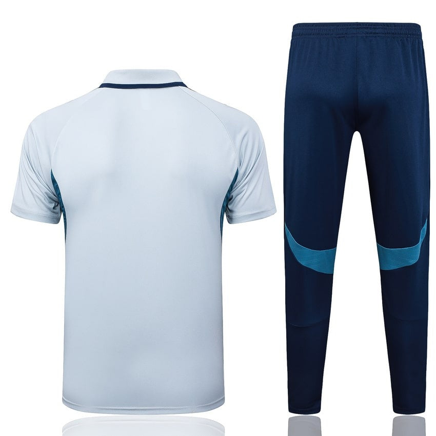 Polo Arsenal Homme 2025 2026 Blanc Bleu
