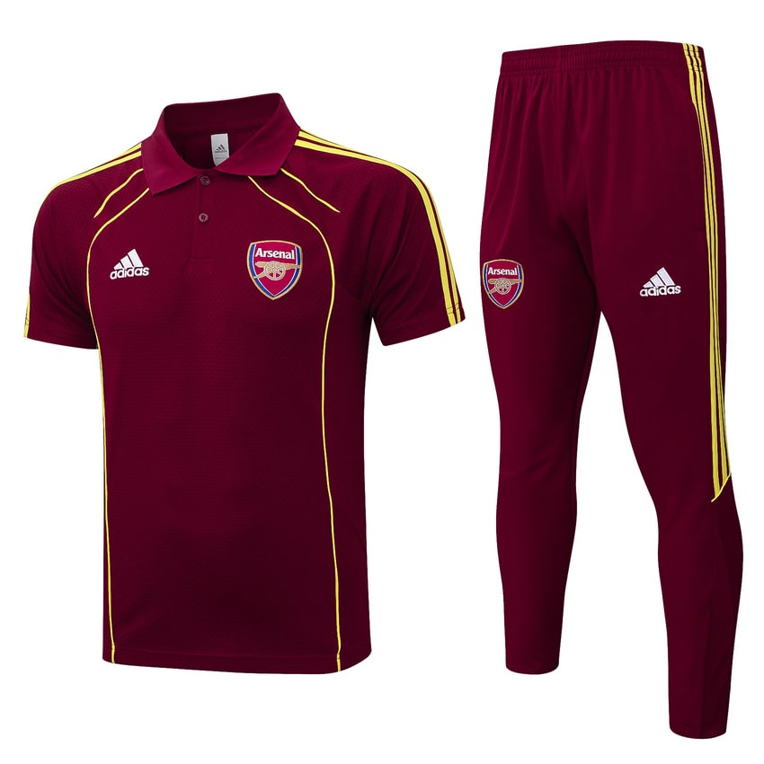 Polo Arsenal Homme 2025 2026 Rouge Foncé