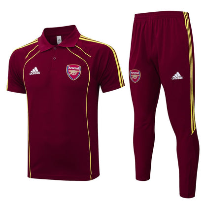 Polo Arsenal Homme 2025 2026 Rouge Foncé