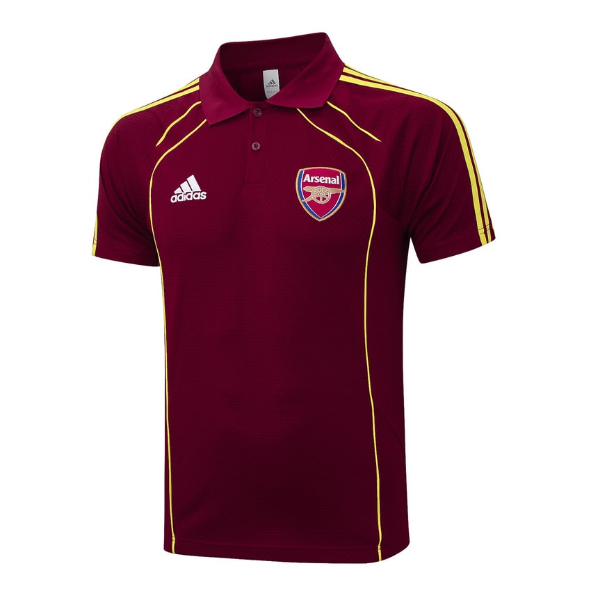 Polo Arsenal Homme 2025 2026 Rouge Foncé