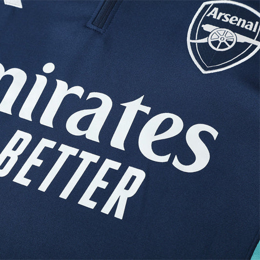 Survetement Arsenal Training Homme/Enfant 2025 2026 Blanc Bleu