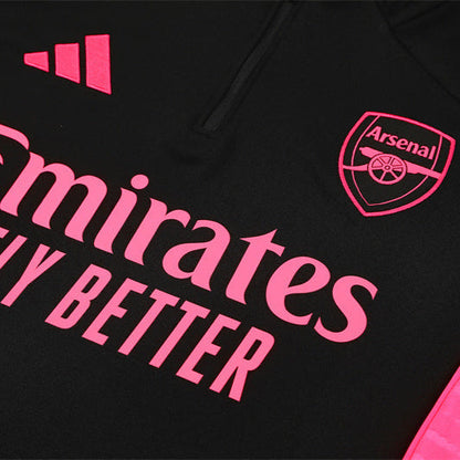 Survetement Arsenal Training Homme/Enfant 2025 2026 Noir Rose