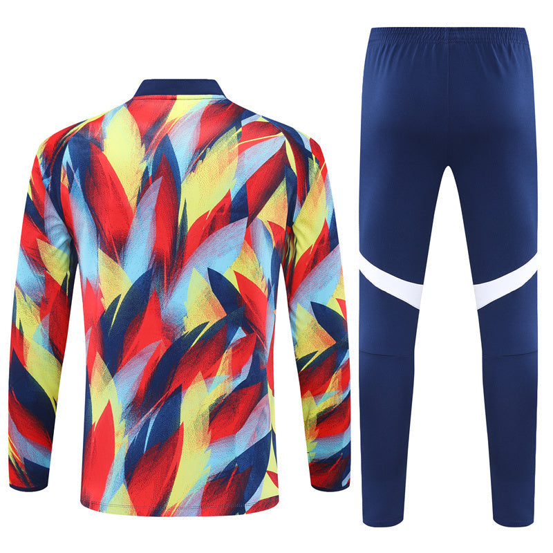 Survetement Arsenal Training Homme/Enfant 2025 2026 Rouge Motif