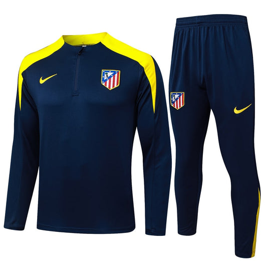 Survetement Atletico Madrid Training Homme/Enfant  2025 2026 Bleu Jaune