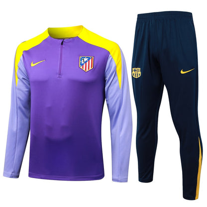 Survetement Atletico Madrid Training Homme/Enfant 2025 2026 Violet Jaune