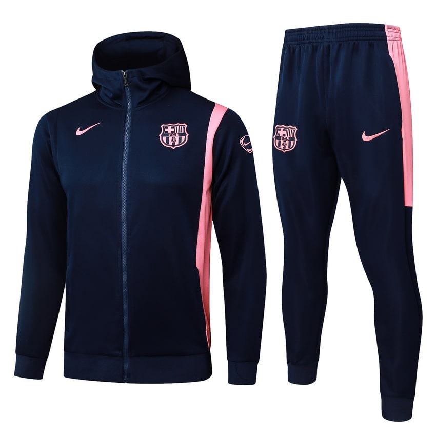 Survetement Barcelone Sweat Homme/Enfant 2025 2026 Bleu Rose