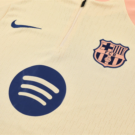 Survetement Barcelone Training Homme/Enfant 2025 2026 Jaune