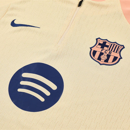 Survetement Barcelone Training Homme/Enfant 2025 2026 Jaune