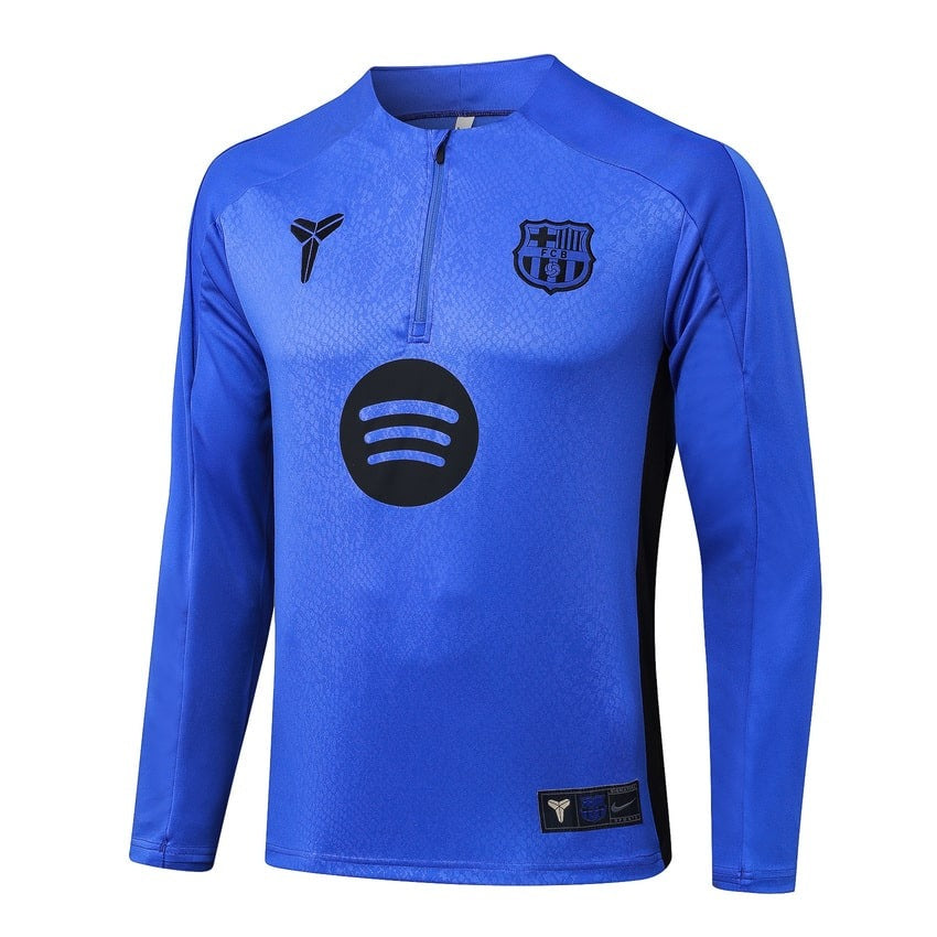 Survetement Barcelone Training Homme/Enfant 2025 2026 Bleu Océan