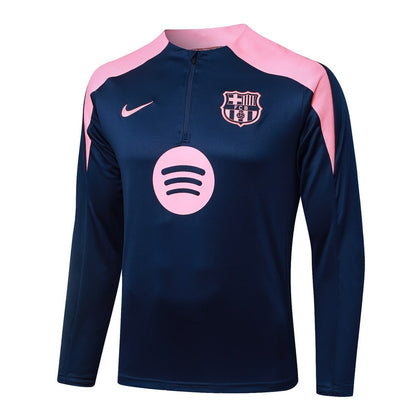 Survetement Barcelone Training Homme/Enfant 2025 2026 Bleu Rose