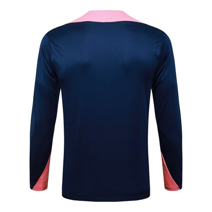 Survetement Barcelone Training Homme/Enfant 2025 2026 Bleu Rose