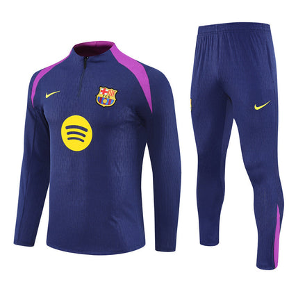 Survetement Barcelone Training Homme/Enfant 2025 2026 Bleu