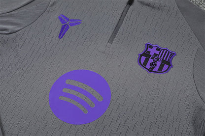 Survetement Barcelone Training Homme/Enfant 2025 2026 Gris