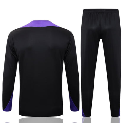 Survetement Barcelone Training Homme/Enfant 2025 2026 Noir Violet