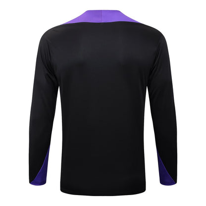 Survetement Barcelone Training Homme/Enfant 2025 2026 Noir Violet