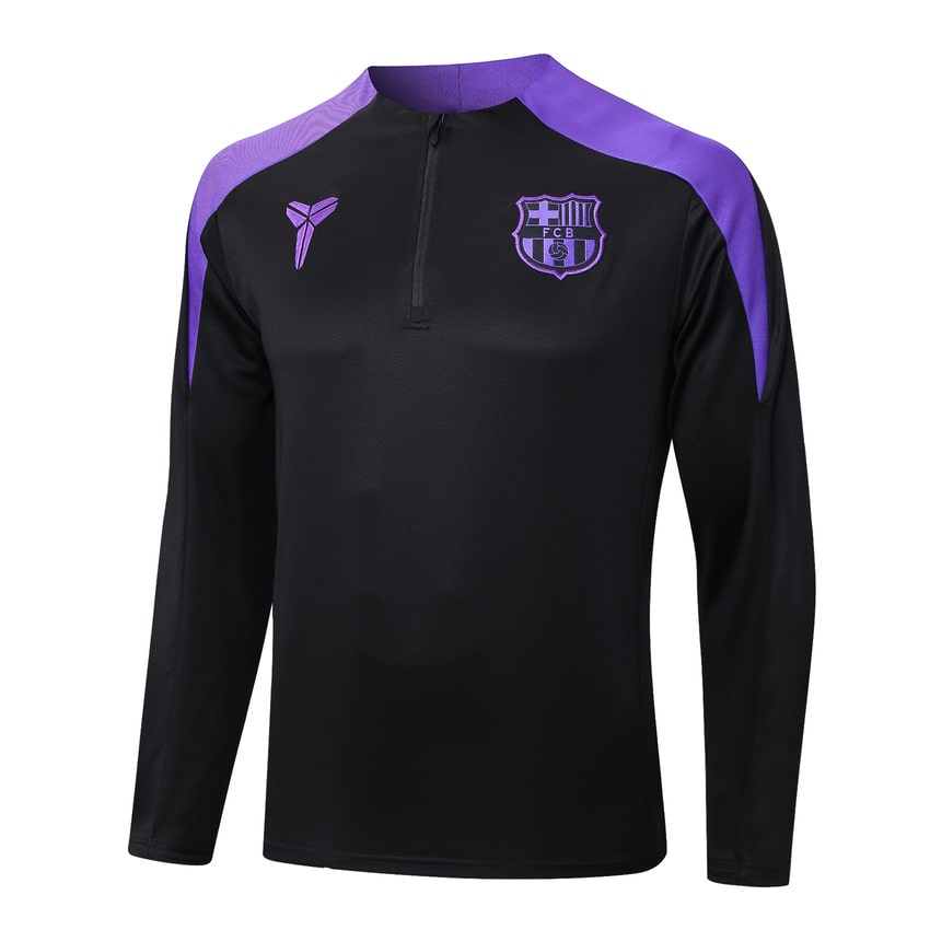 Survetement Barcelone Training Homme/Enfant 2025 2026 Noir Violet