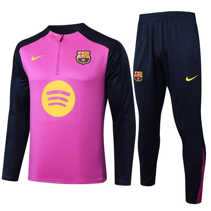 Survetement Barcelone Training Homme/Enfant  2025 2026 Rose Noir