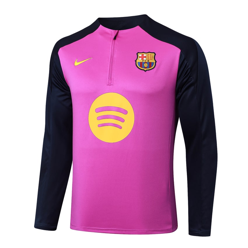 Survetement Barcelone Training Homme/Enfant  2025 2026 Rose Noir