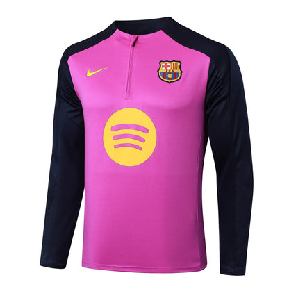 Survetement Barcelone Training Homme/Enfant  2025 2026 Rose Noir