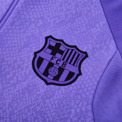 Survetement Barcelone Training Homme/Enfant 2025 2026 Violet Clair