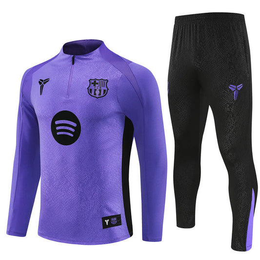 Survetement Barcelone Training Homme/Enfant 2025 2026 Violet Clair