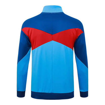 Survetement Barcelone Veste Homme/Enfant 2025 2026 Bleu Clair