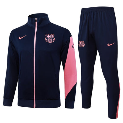 Survetement Barcelone Veste Homme/Enfant  2025 2026 Bleu Rose