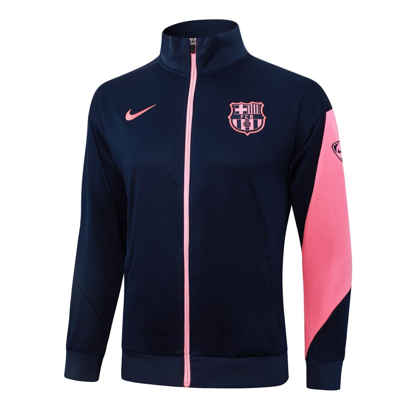 Survetement Barcelone Veste Homme/Enfant  2025 2026 Bleu Rose