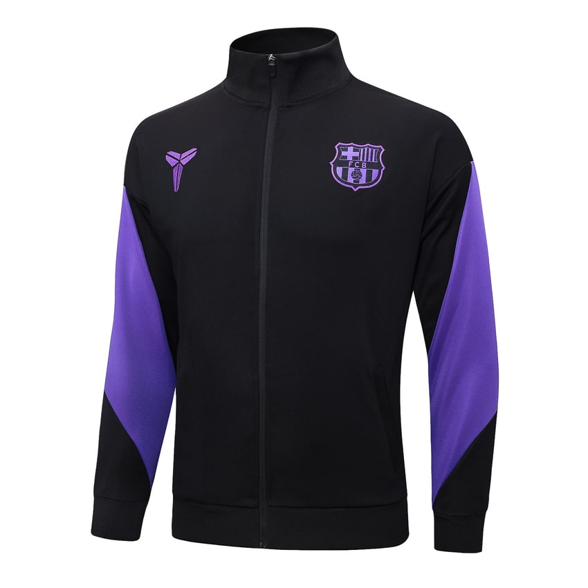 Survetement Barcelone Veste Homme/Enfant  2025 2026 Noir Violet