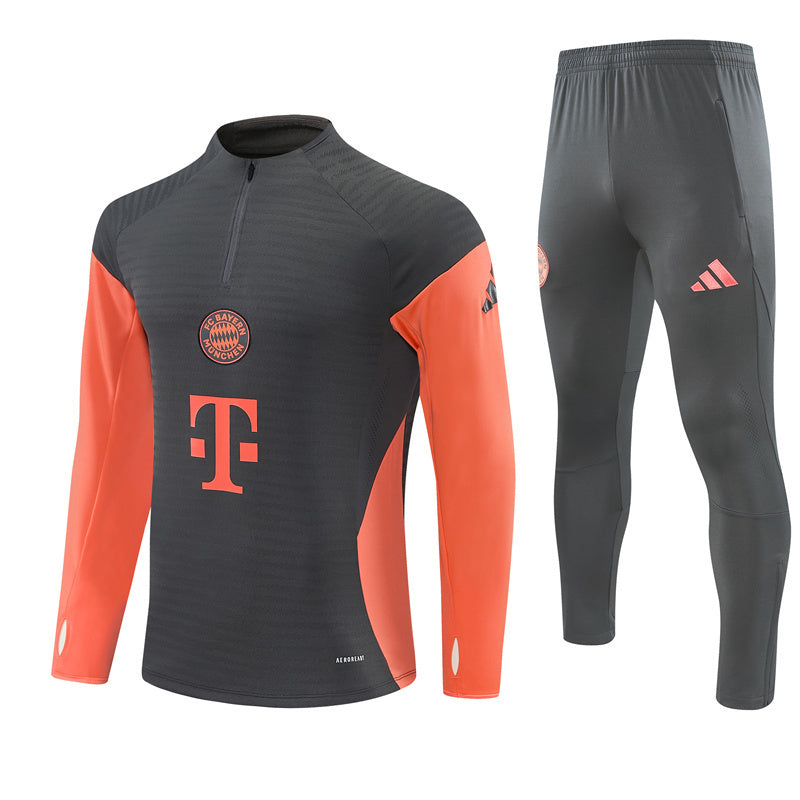 Survetement Bayern Munich Training Homme/Enfant 2025 2026 Gris Sombre