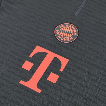 Survetement Bayern Munich Training Homme/Enfant 2025 2026 Gris Sombre