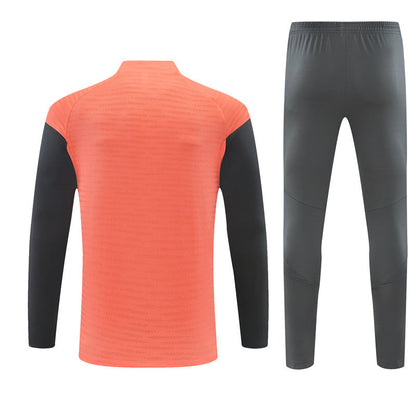 Survetement Bayern Munich Training Homme/Enfant 2025 2026 Gris Sombre Orange