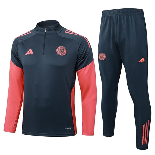 Survetement Bayern Munich Training Homme/Enfant 2025 2026 Noir Rouge