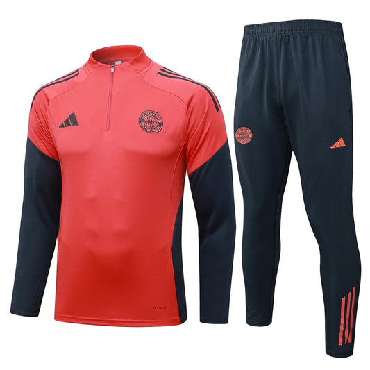 Survetement Bayern Munich Training Homme/Enfant 2025 2026 Rouge Noir