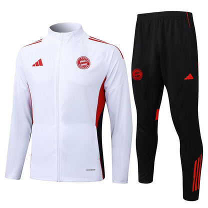 Survetement Bayern Munich Veste Homme/Enfant  2025 2026 Blanc Clair