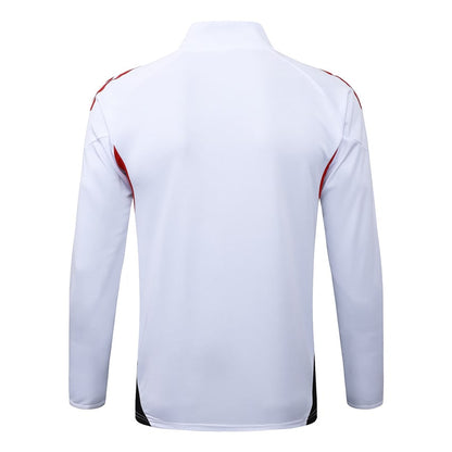 Survetement Bayern Munich Veste Homme/Enfant  2025 2026 Blanc Clair