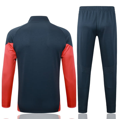 Survetement Bayern Munich Veste Homme/Enfant  2025 2026 Noir Rouge