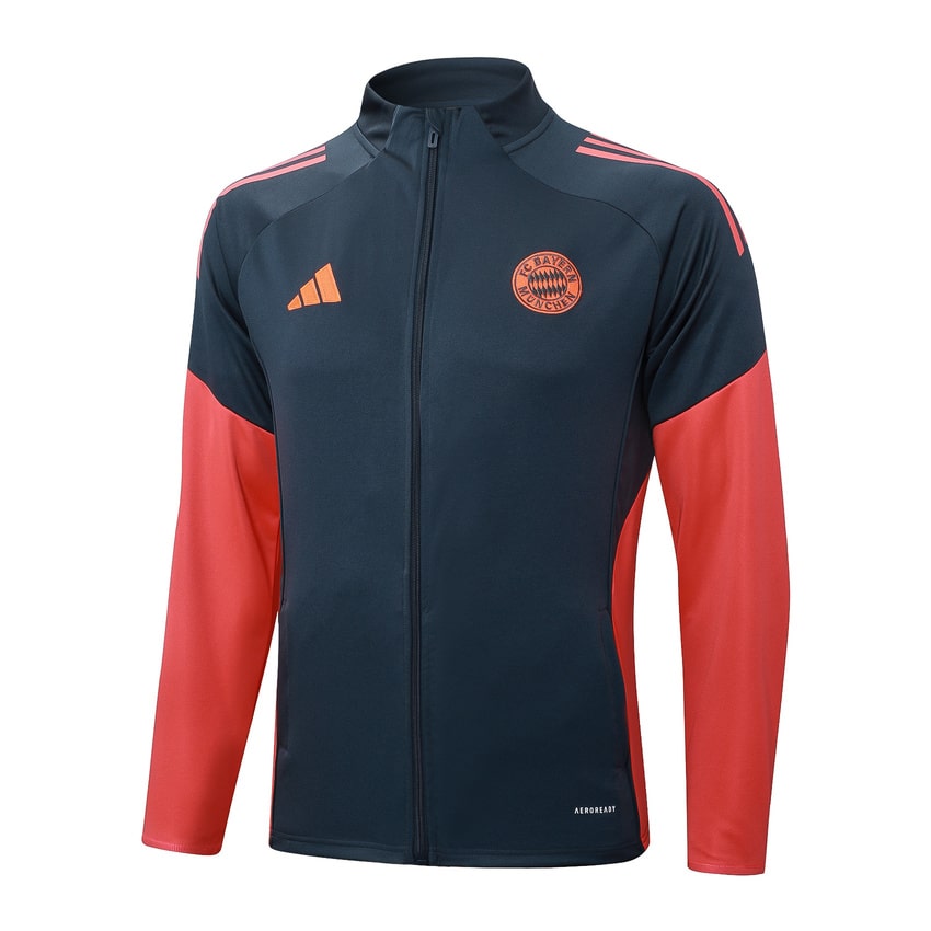 Survetement Bayern Munich Veste Homme/Enfant  2025 2026 Noir Rouge