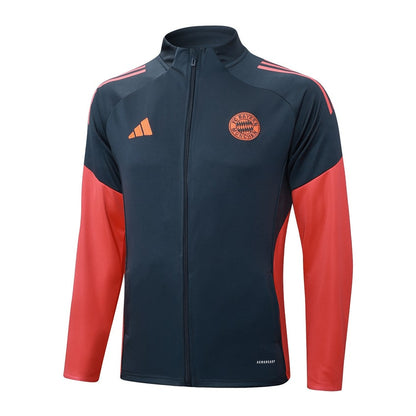 Survetement Bayern Munich Veste Homme/Enfant  2025 2026 Noir Rouge