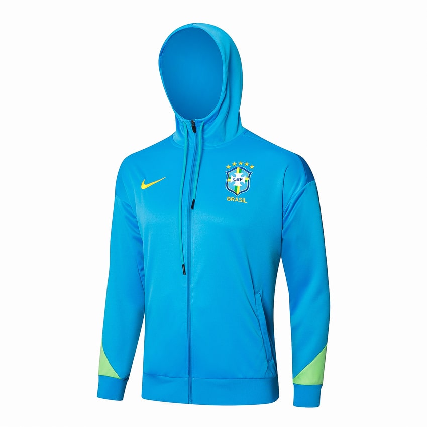 Survetement Bresil Sweat Training Homme/Enfant 2024 2025 Bleu Ciel