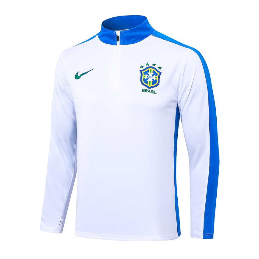 Survetement Bresil Training Homme/Enfant 2024 2025 Blanc