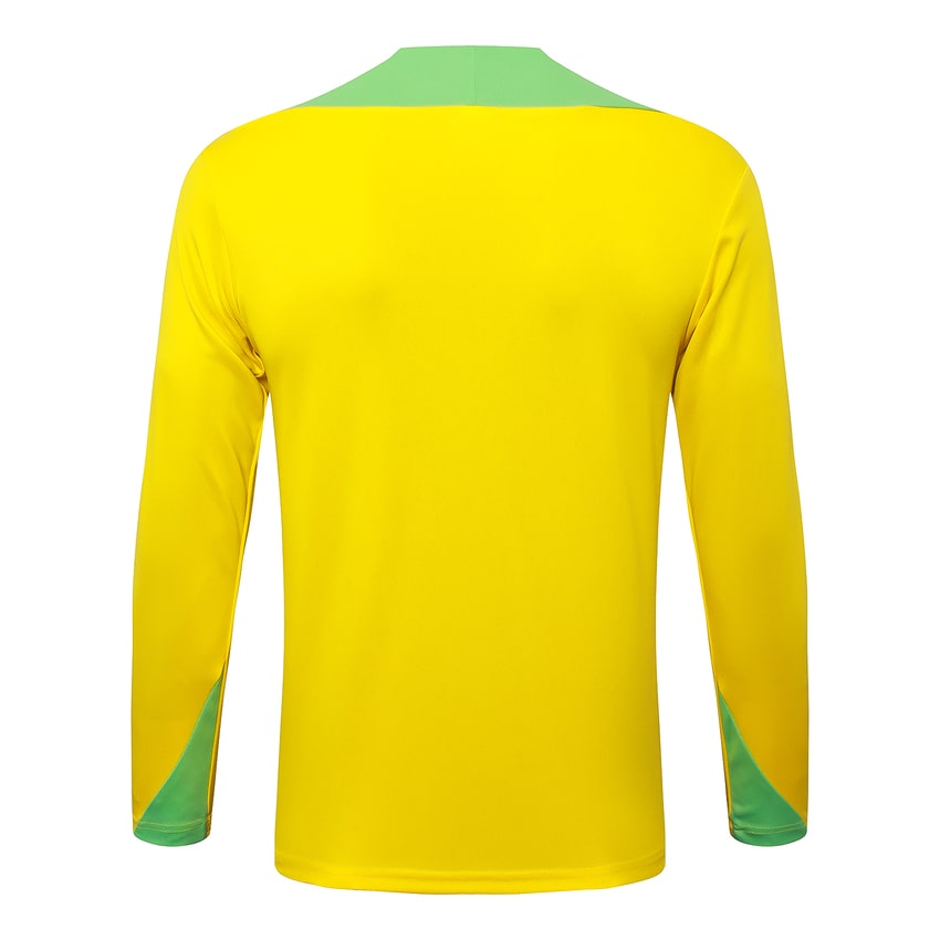Survetement Bresil Training Homme/Enfant 2024 2025 Jaune