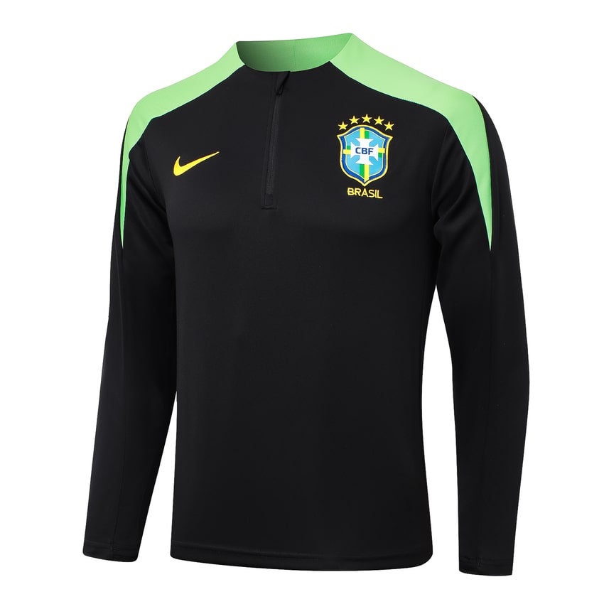 Survetement Bresil Training Homme/Enfant 2024 2025 Noir